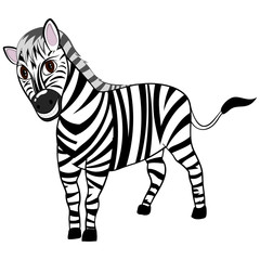 Poster - Funny Cartoon Zebra