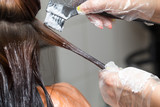 Fototapeta  - hair coloring in a beauty salon