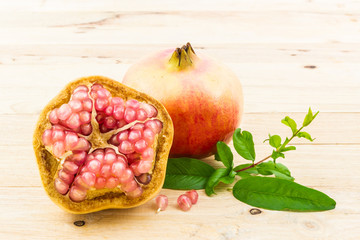 Wall Mural - Ripe pomegranate fruit.