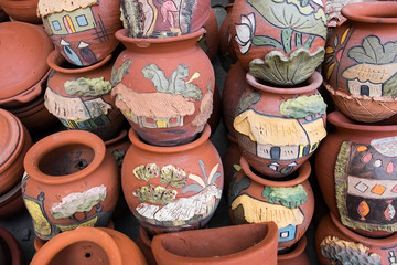 Wall Mural - Traditional ceramic pottery in Bat Trang, Vietnam
