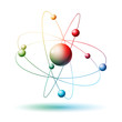 kolorowy atom wektor
