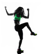 © snaptitude - woman zumba dancer dancing exercises silhouette
