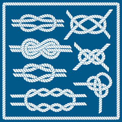 Canvas Print - Sailor knot set. 