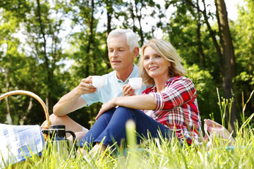 Poster - Senior couple portrait