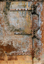 Rusty Metal Door Details