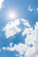 Wall Mural - sun, blue sky