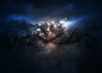 Wall Mural - star field in deep space many light years far from the earth
