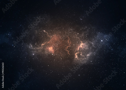 Fotografía Campo de estrella en el espacio profundo a muchos años luz lejos de la Tierra