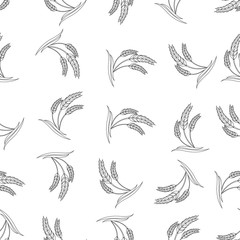 Wall Mural - seamless pattern with wheat