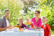 © jackfrog - Family on vacation having picnic.