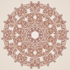 Poster - Rose pink floral pattern