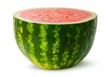 Half of red juicy watermelon rotated