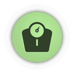 Canvas Print - Green App Button