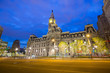 Philadelphia historic City Hall building at twilight