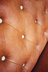 Wall Mural -  Vintage brown leather sofa