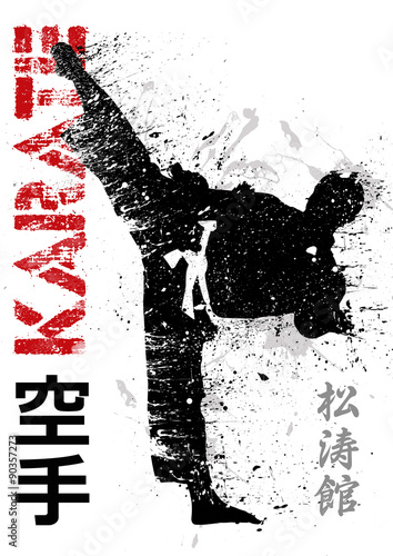 Plakaty Karate  prawe-kopniecie-karate