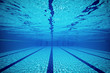 canvas print picture - Swimming pool from underwater