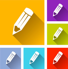 Poster - pencil icons