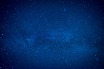 Wall Mural - Blue dark night sky with many stars