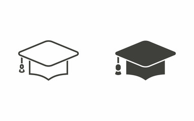 Poster - Graduation cap icon