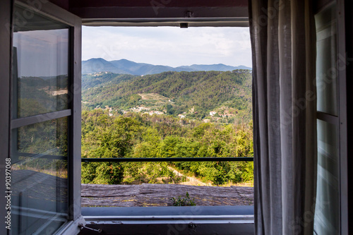 Plakat na zamówienie sala ristorante con vista panoramica