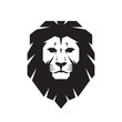Lion head - vector sign concept illustration. Lion head logo. Wild lion head graphic illustration. Design element.