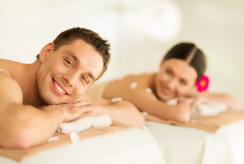 Wall Mural - couple in spa