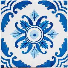 Fototapete - Traditional Portuguese glazed tiles