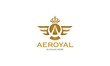 Aeroyal - Abstract A Letter Wings Logo