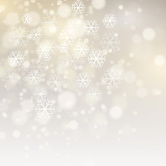 Wall Mural - Vector Christmas background with snowflakes