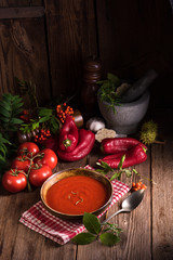 Wall Mural - Paprika-Tomaten -Soup