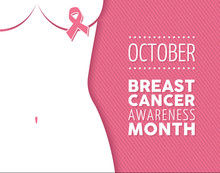 Breast Cancer Awareness Campaign Woman Background