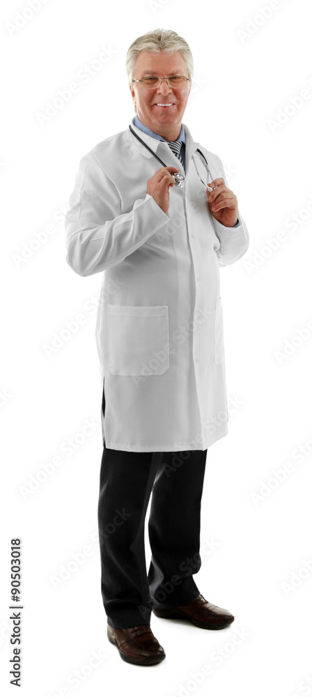 Doctor isolated on white