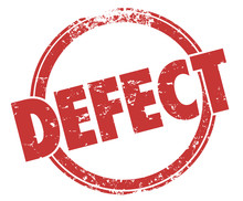 Defect Word Red Stamp Bad Product Broken Flaw Bug Return Merchan
