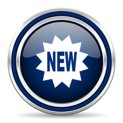 Aufkleber - new blue glossy web icon