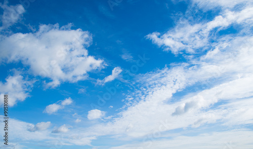 Naklejka dekoracyjna blue sky with clouds