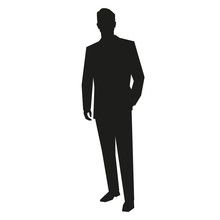 Young Business Man Silhouette