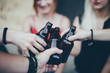 © skunevski - People Partying and Toasting Glasses