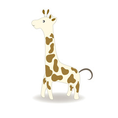  Cute giraffe cartoon vector design.