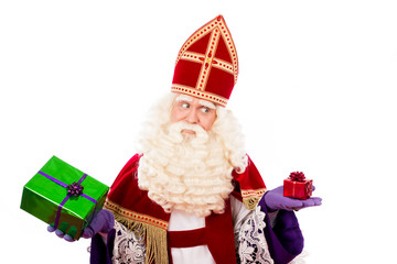 Wall Mural - Sinterklaas showing  gifts