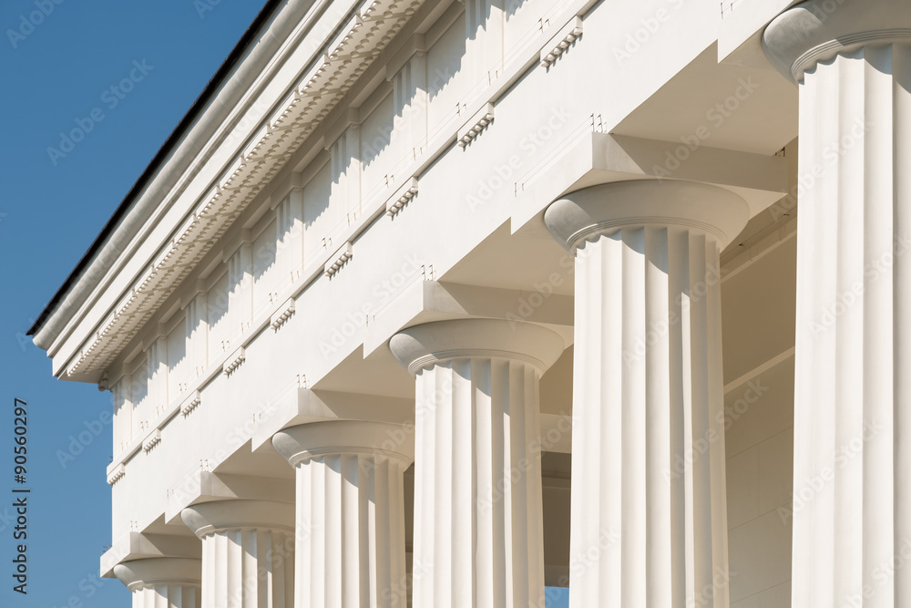 Doric Columns Of Ancient Greek Temple Stock Photo | Adobe Stock
