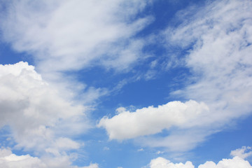 Clouds in the blue sky