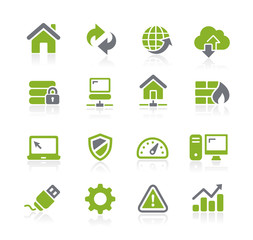 Wall Mural - web developer icons // natura series