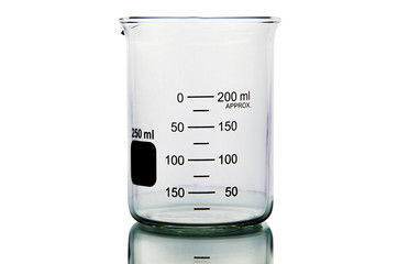 Wall Mural - science laboratory test tube on white background
