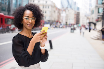 young woman using her mobile phone