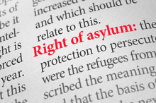 Definition Of The Term Right Of Asylum In A Dictionary