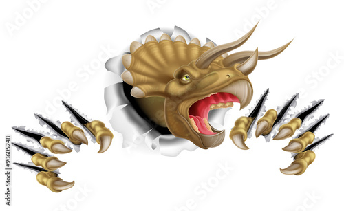 Triceratops Dinosaur Breaki...