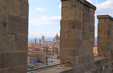 Wall Mural - FLORENCE in Italy dome of the Cathedral from the tower