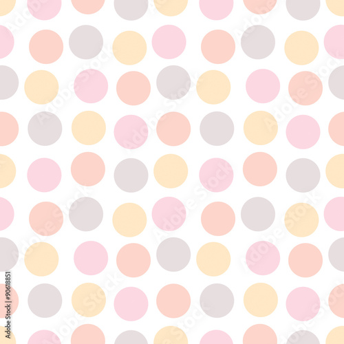 Nowoczesny obraz na płótnie seamless dots pattern
