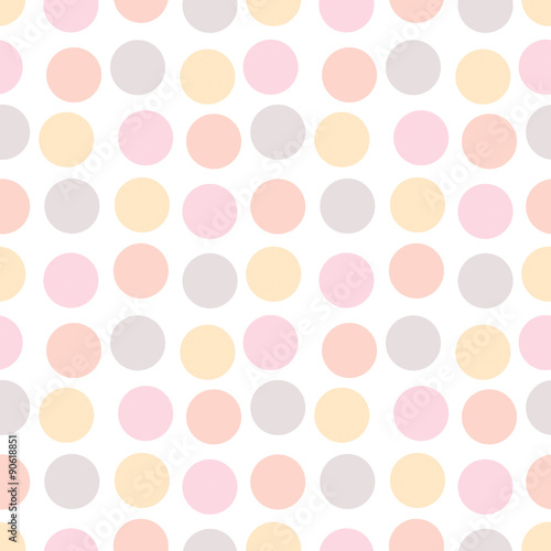 Naklejka na szafę seamless dots pattern